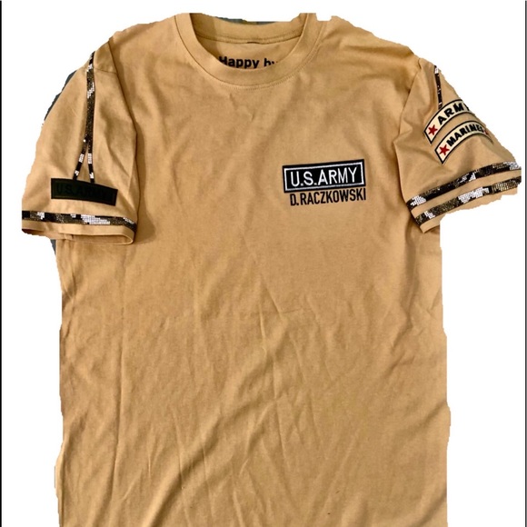 military t-shirt reads especially for you with your name and surname - Picture 5 of 8